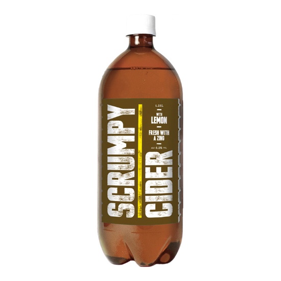 Picture of Scrumpy Cider Lemon PET Bottle 1.25 Litre